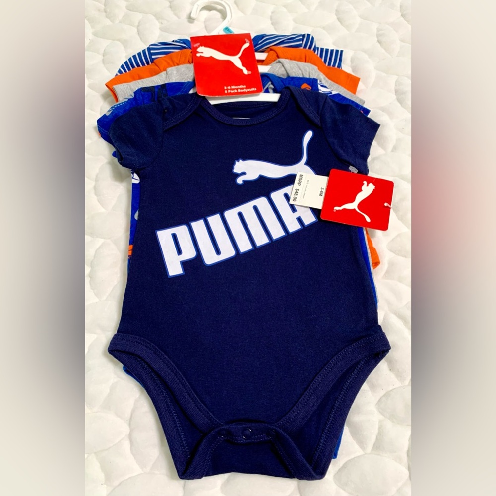 New 5 pack Puma bodysuit